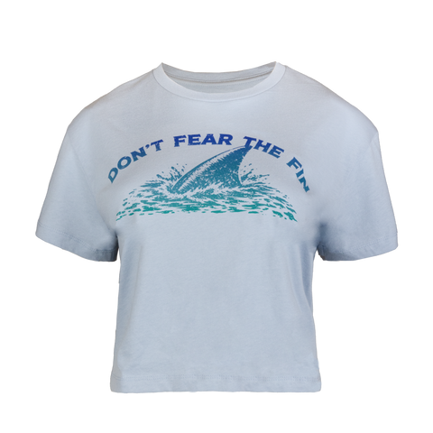 Ladies Don't Fear the Fin Crop Tee