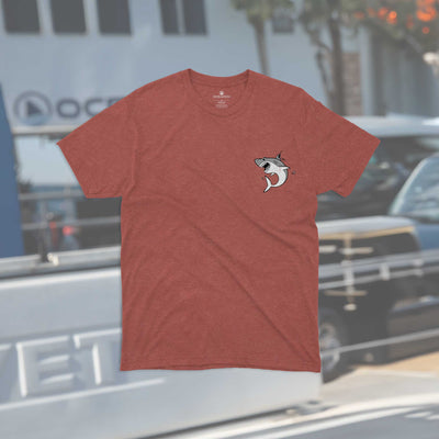Retro Toon Shark & Ship T-Shirt