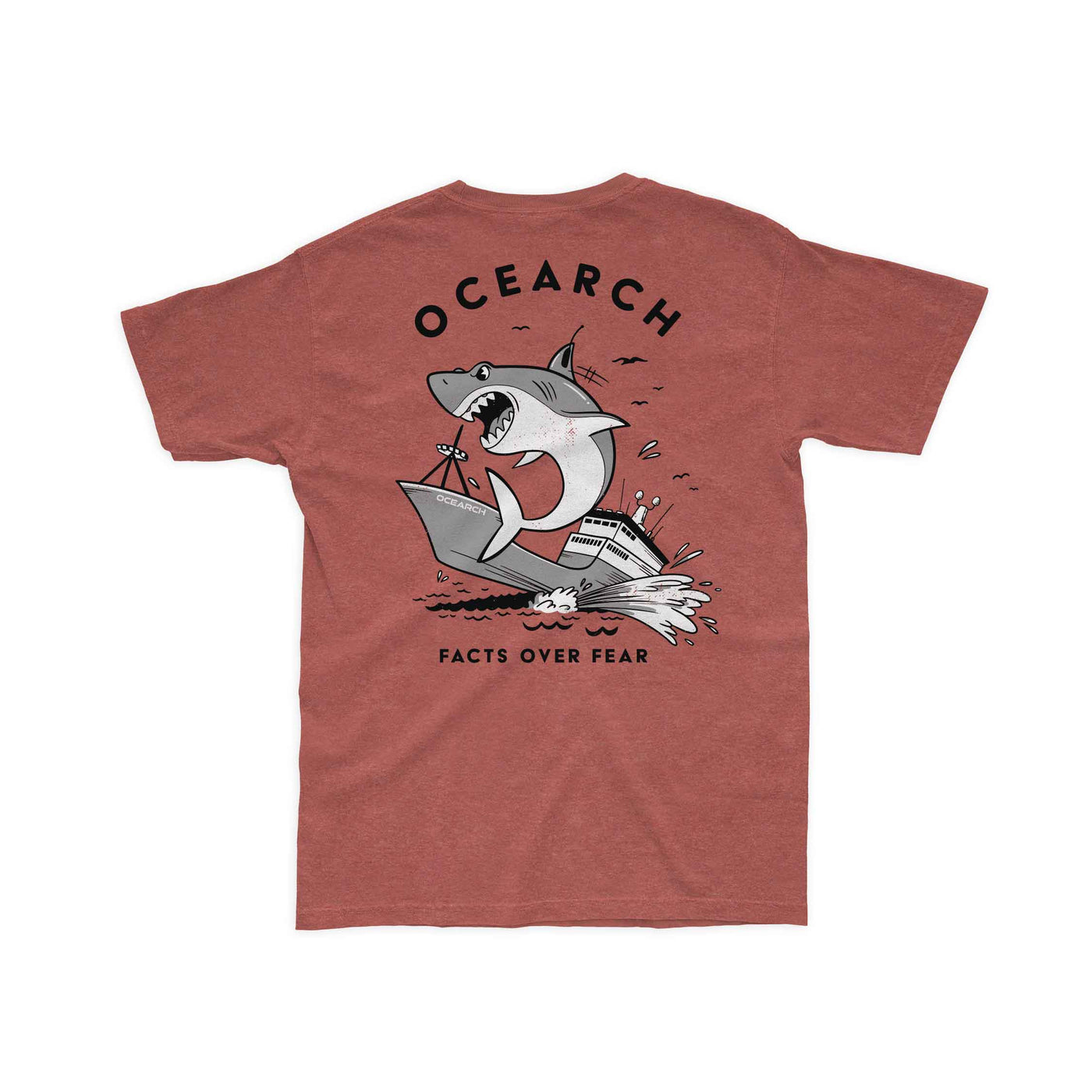Retro Toon Shark & Ship T-Shirt | Official OCEARCH Store