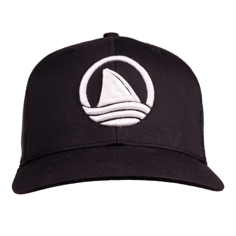 Black meshback hat with icon Ocearch logo on front