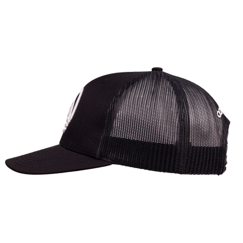 Black meshback hat with icon Ocearch logo on front