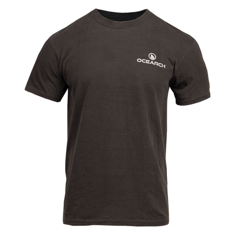 Gunmetal tee with Ocearch logo on left chest
