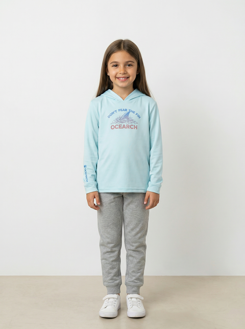 Youth Don't Fear the Fin UPF Sun Hoodie 