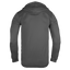 rear view of charcoal hoodie