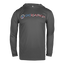 Charcoal hoodie with red white and blue 'OCEARCH' logo on a white background