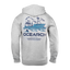 Rear view of grey hoodie with graphic of Ocearch ship and "OCEARCH" text
