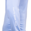 Closeup of sleeve of blue mist Performance Hoodie showing white "FACTS OVER FEAR" text