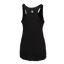 rear view of ladies black racerback tank