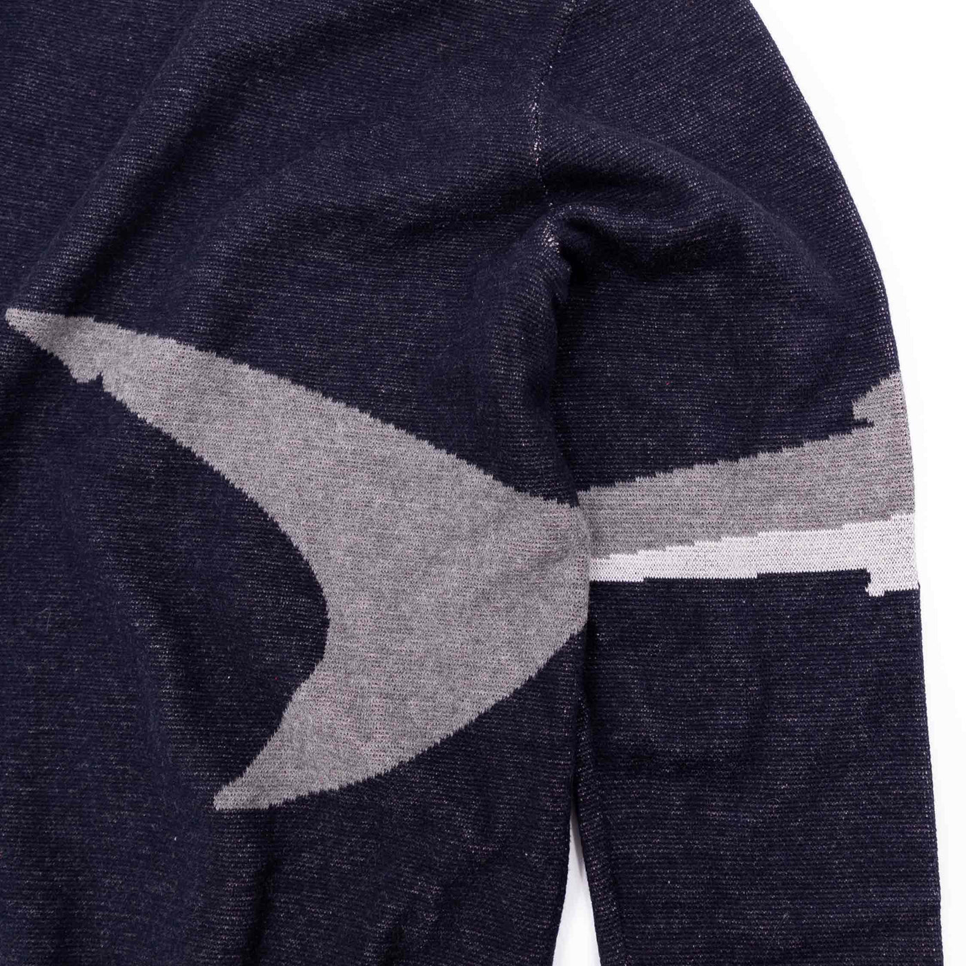 OCEARCH White Shark Jacquard Knit Sweater Blue