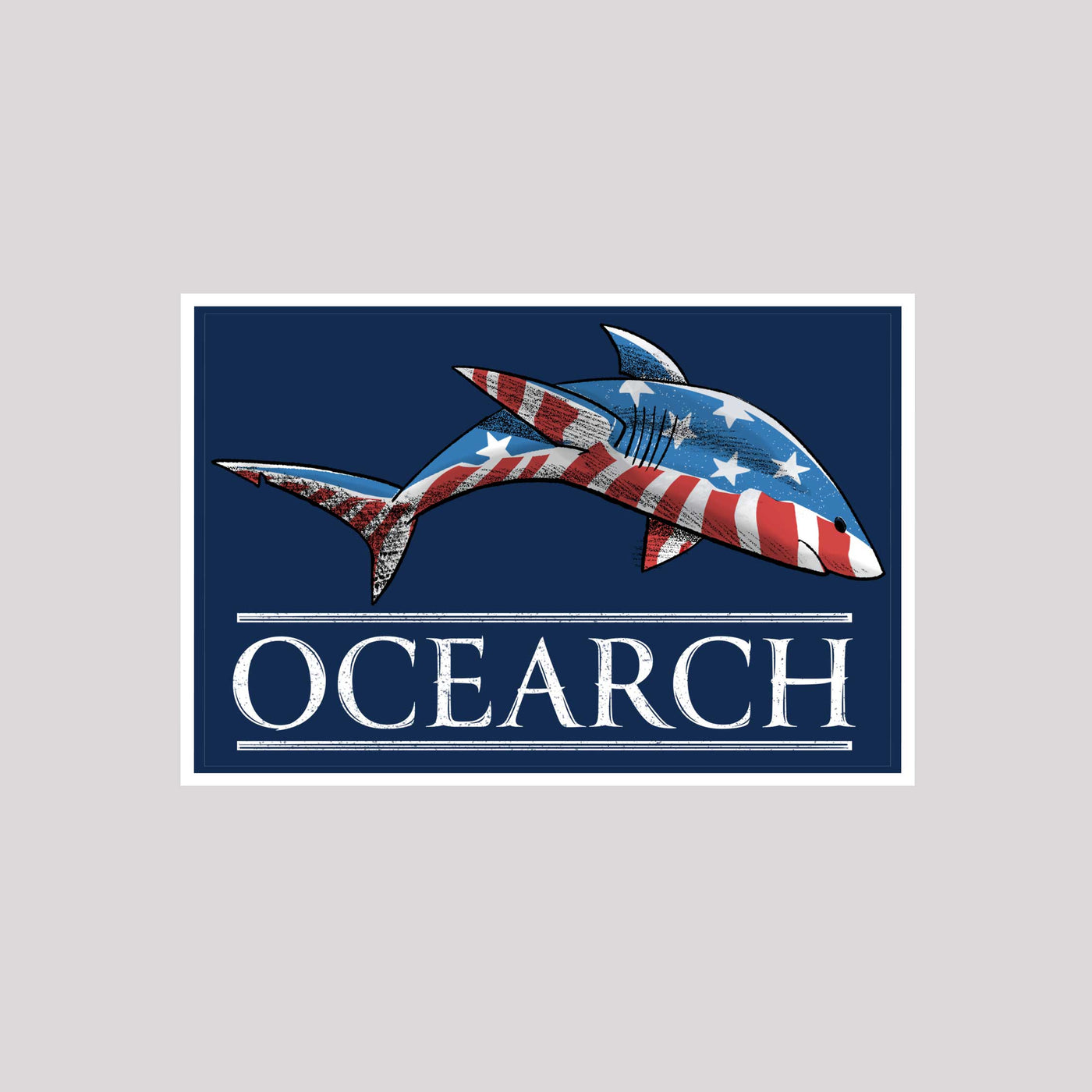 OCEARCH Americana Shark Sticker | Official OCEARCH Store