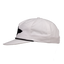 side view of white Shark 5-Panel Unstructured Flatbill Snapback