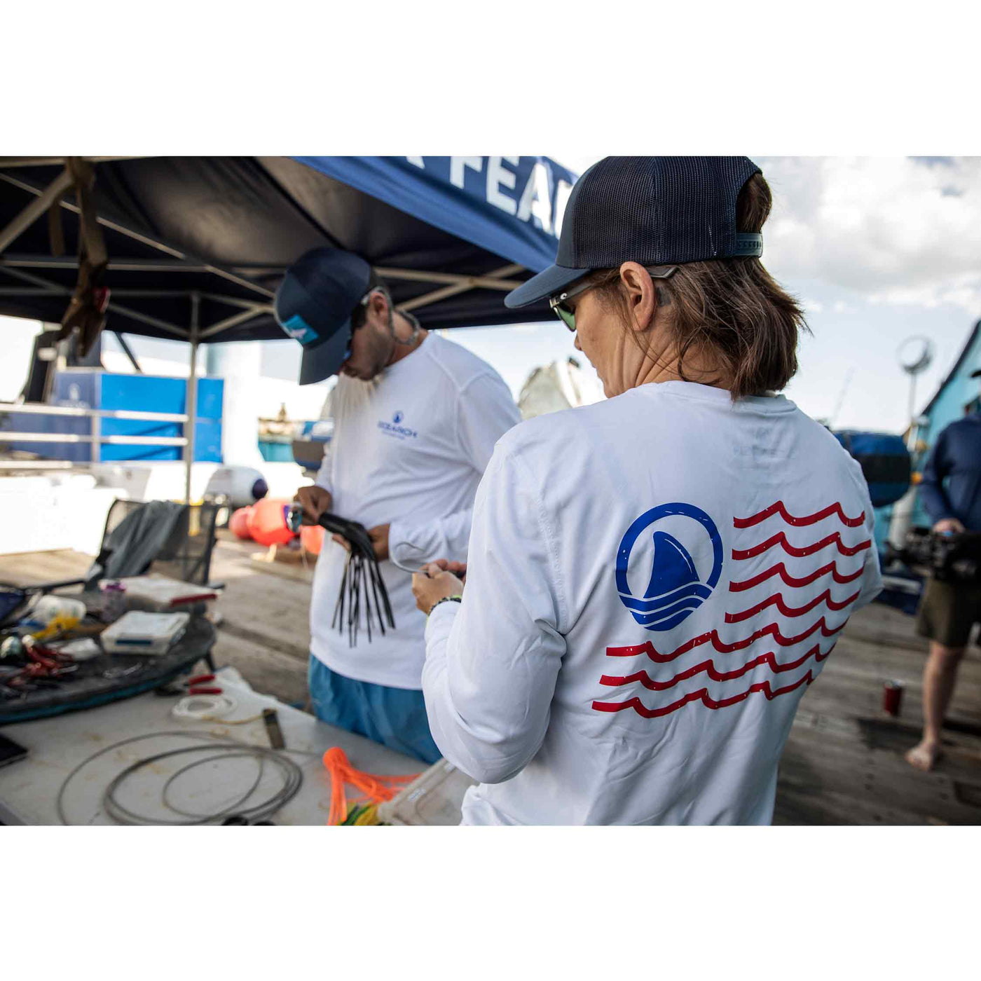 Ocearch USA ECO-UPF Long Sleeve Shirt | Official Ocearch Store L