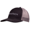 Meshback Snapback with black front and charcoal back with charcoal "OCEARCH" text on front