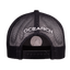 rear view of Black meshback hat with "OCEARCH" text on back