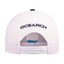 rear view of Navy hat with white meshback with OCEARCH text on back