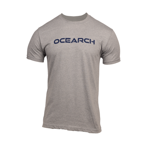 Dark Heather Grey tee with "OCEARCH" text on chest