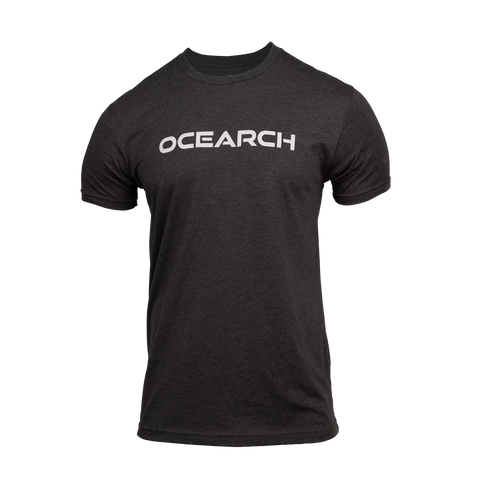 Heather Midnight navy tee with "OCEARCH" text on chest