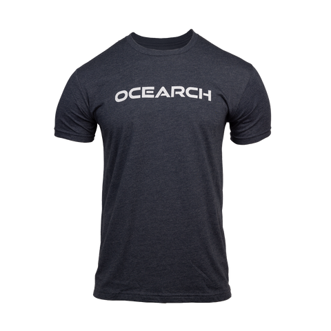 Charcoal tee with "OCEARCH" text on chest