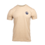 Cream tee with ocearch icon logo on left chest