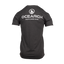Rear view of charcoal tee with stacked Ocearch icon logo with text "OCEARCH FACTS OVER FEAR"