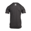 rear view of charcoal tee with ocearch icon logo and "OCEARCH" text on upper back