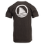 Rear view of Gunmetal tee with large Ocearch logo on back