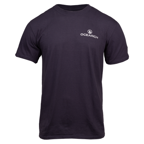 Navy tee with Ocearch logo on left chest