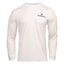 Men's white long sleeve performance tee with Ocearch logo on left chest