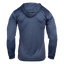 Rear view of Navy Performance Hoodie