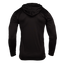 Rear view of Black Performance Hoodie