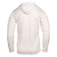 Rear view of White Performance Hoodie