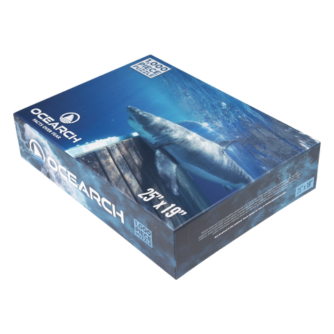 Ocearch 1000 piece puzzle with a shark image 25" x 19"