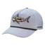 Dusty Blue Semi-Structured 5-Panel Hat w/ Paracord Rope with shark on front and "OCEARCH" text on side