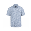 Short sleeve light blue buttonup shirt with Ocearch camo pattern