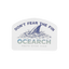 Ocearch logo with shark graphic and text 'Don't Fear the Fin' on a white background