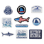 Collection of 10 Ocearch stickers on a white background