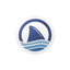 Circular Ocearch fin logo sticker