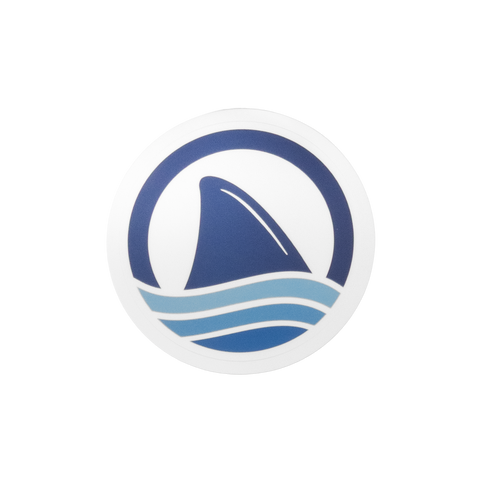 Circular Ocearch fin logo sticker