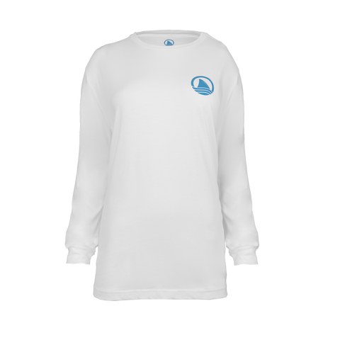 White Long sleeve tee with Ocearch logo on left chest