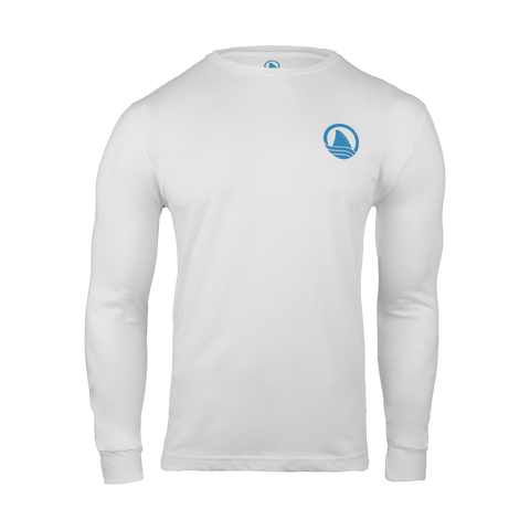 White Long sleeve tee with Ocearch logo on left chest