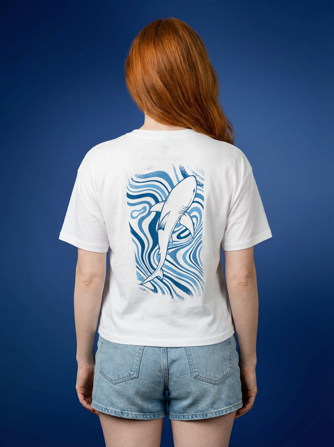 Ladies Wave Crop Tee 