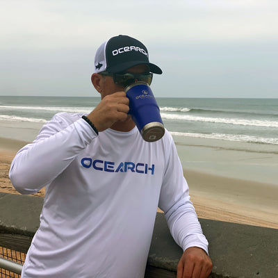 OCEARCH Watercolor UPF Long Sleeve Tee - White