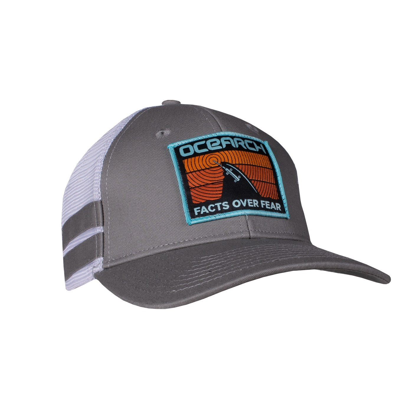 Ocearch Ping Meshback Snapback - Grey/White | Official OCEARCH Store