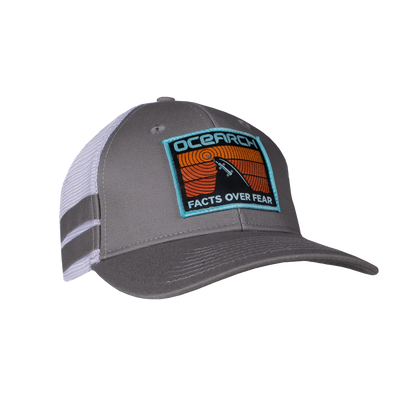 Ocearch Ping Meshback Snapback - Grey/White | Official OCEARCH Store