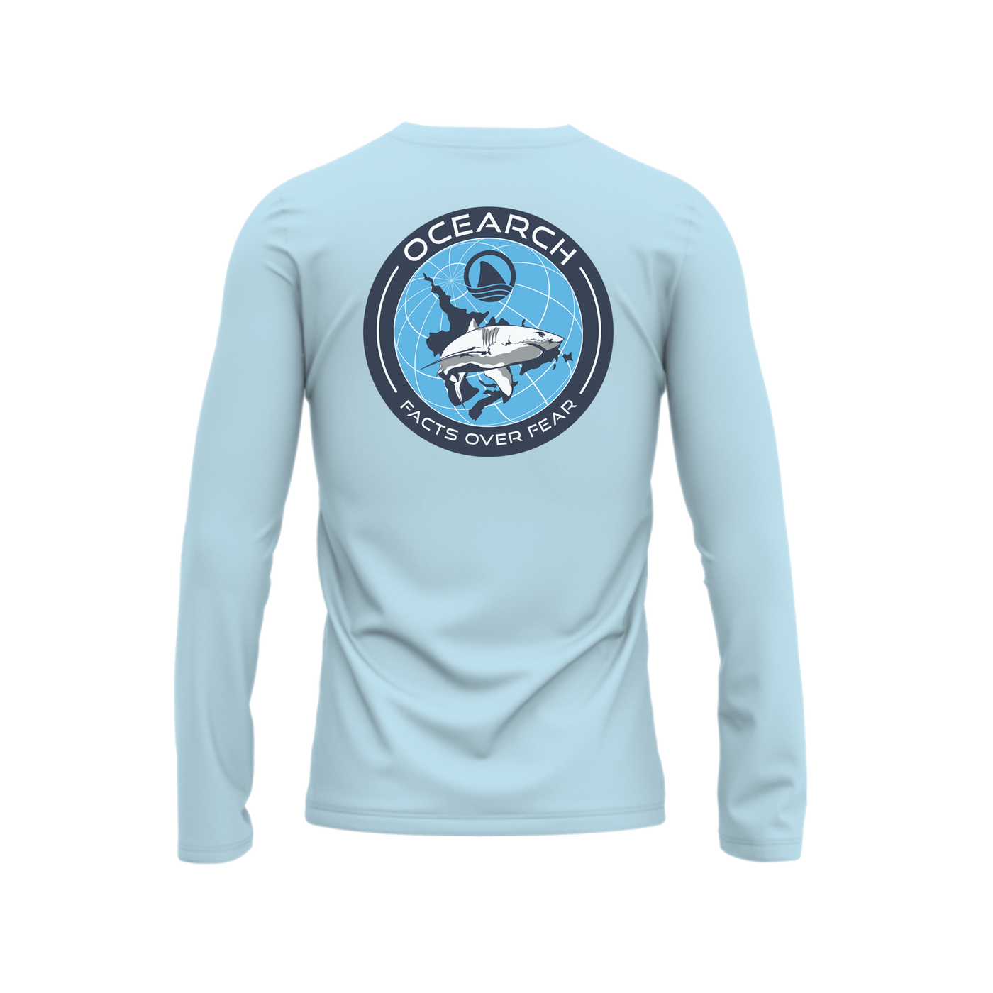 ECO-UPF Global White Shark Puzzle Long Sleeve | Official OCEARCH Store